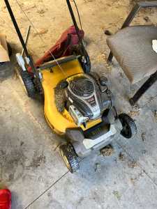 Victa mower with catcher