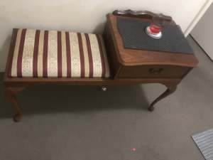 Antique phone table