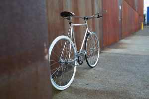 Minimal Chrome Custom Build Fixie Bicycle