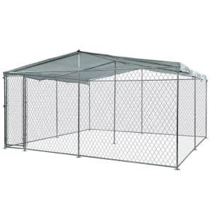 3x3m Dog Enclosure Pet Playpen Outdoor Wire Cage Puppy Fence 