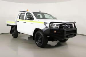 2016 Toyota Hilux GUN125R Workmate (4x4) White 6 Speed Automatic Dual Cab Utility