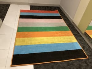 Small carpet or rug with colourful for sale