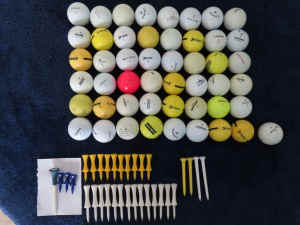 Golf Balls (48) Golf Tees, (30