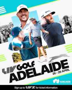 2x LIV golf Adelaide Sat 27th Birdie shack corporate