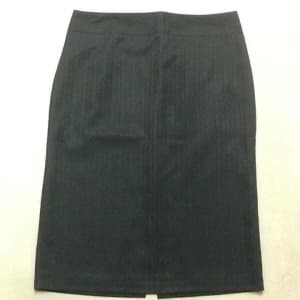 Size 12 Millers, black pin stripe, below knee length skirt,
