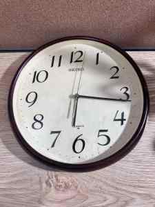 Seiko Brown Quartz Wall Clock