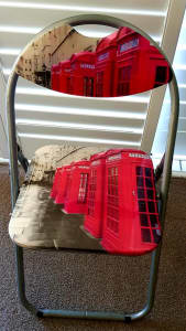 Red Phone Box Folding Chair