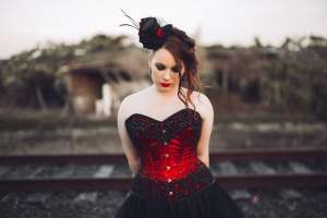 Victorian/Burlesque Formal Dress
