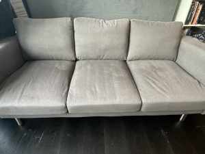 Grey Sofa for Sale! Pick up only. CBD.