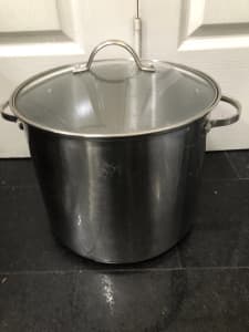 Vintage Rena-ware 3-ply 18-8 Stainless Steel 10 1/4 Cookware Dutch Oven  With Lid 4 Qt 