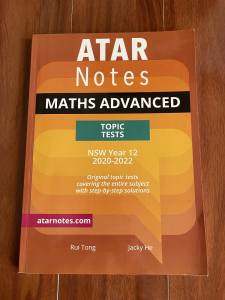 Math Advanced Atar Notes Year 12