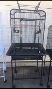BRAND NEW Bird Cage open roof with Seed Catcher on Trolley flatpk