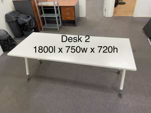 Small white desk