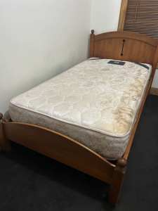 King single bed (free mattress)
