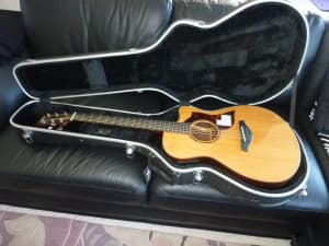 Yamaha AC3R Akustic Electric Guitar with V-Case and dual stand