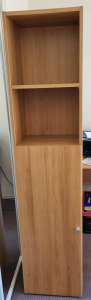Tall bookcase/ cupboard with door