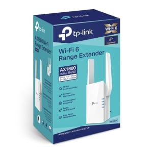 2x TP-Link RE605X AX1800 Wi-Fi 6 1.8Gbps Range Extender OneMesh