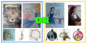NEW Cinderella OR Belle: Jewellery/Story book/Colouring/Doll