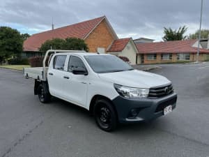 2020 Toyota Hilux TGN121R Workmate White 6 Speed Automatic Dual Cab