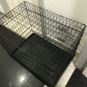 Steel Pet Dog Cat Cage Crate Transport Training