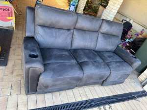 Electric 3 seater recliner couch