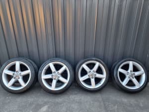 18 Inch Genuine Audi A4/S4 Alloy Wheels & Tyres