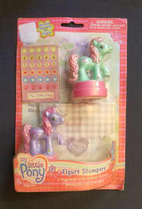 MLP My Little Pony G3 Minty and Petal Blossom pony figure stampers
