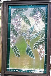 Leadlight Glass Window Hummingbird