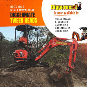 DIGGERMATE - Mini Excavator Hire $219p/d