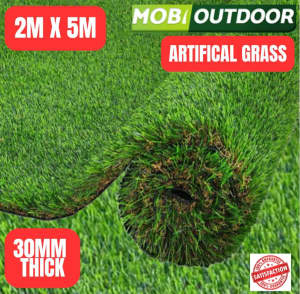 10SQM Artificial Grass Synthetic Lawn (2m x 5m) 30mm Pile Height