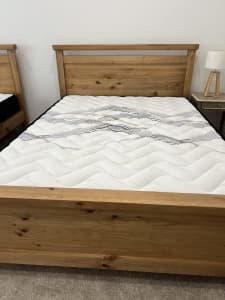 1 Queen bed frame and mattress 