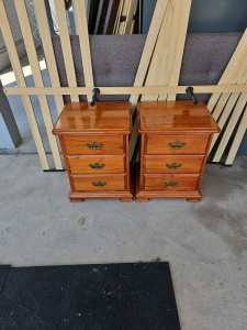 pine colonial bedside tables