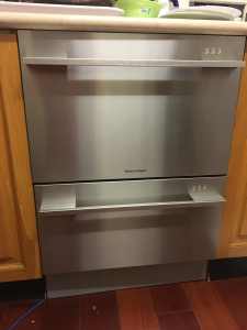 Fisher and paykel stainless steel dishdrawer dishwasher