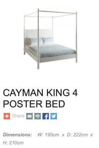 Cayman King 4 Poster Bed New