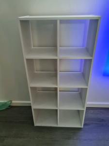FREE White Ikea 8 box shelf unit