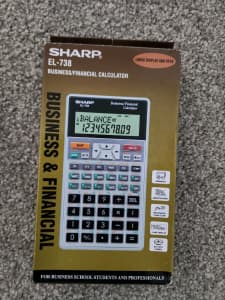 Sharp EL-738 EL738 business financial calculator