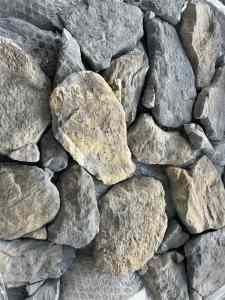 stacked stone - wall feature