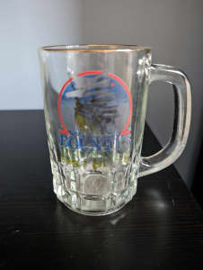 Vintage Bountys Revenge beer glass mug With Gold Rim