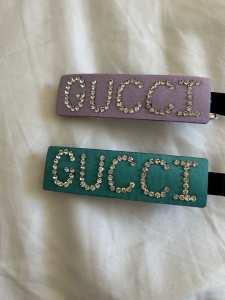Gucci and mini miu hair clip