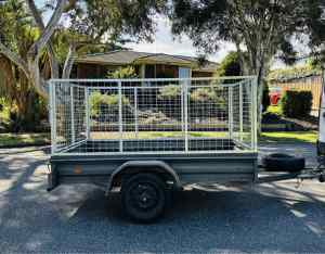 8x5 Cage Trailer boxed caged trailer
