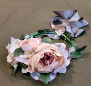 Floral Head Wreath by Bespoke designer Cailin Alain