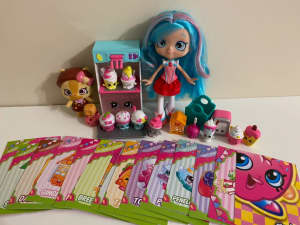 Shopkins Jessicake Doll, Collector Cards, Ice Cream Machine and More.