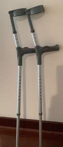 SOLD. Elbow Crutches with Comfortable Handles (Max 136 kg)