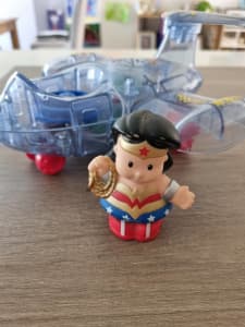 Fisher-Price little people wonder woman and plane