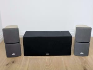 3 Speakers - Center and Two Twin Satellite Speakers