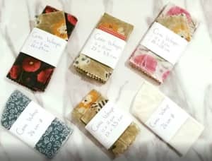 Starter pack Beeswax wraps - various sizes - PU Manly