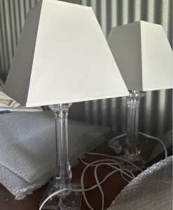 Bedside table lamps x 2