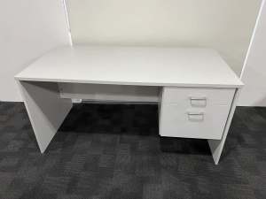 4 x sturdy off white/greyish desks