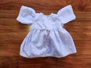 Build-a-bear or Cabbage Patch doll purple dress