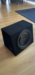 12 inch subwoofer and Pioneer Monoblock amplifier